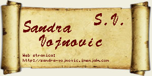 Sandra Vojnović vizit kartica